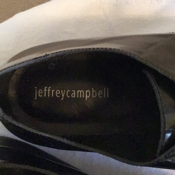 Jeffrey Campbell Black Leather Oxfords - Picture 2 of 8